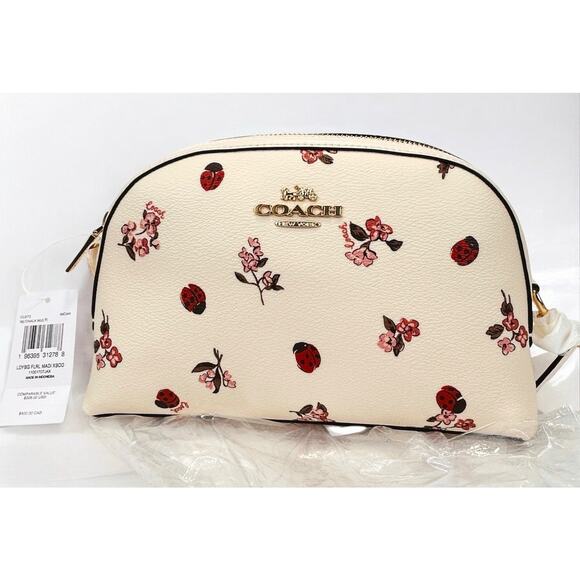 NWT  🐞  COACH LADYBUG FLORAL PRINT MADI CROSSBODY - Picture 3 of 14